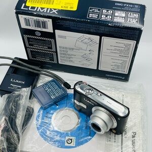 Panasonic Lumix DMC-FX10 Black and Silver Digital Camera